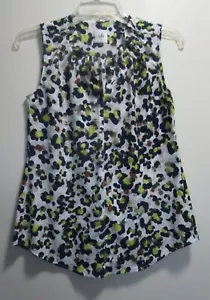 CAbi Fierce Top #5222 Women’s Size XS Sleeveless Floral Tunic Spring 2017 EUC - Picture 1 of 5