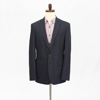 Express 42L Gray Sport Coat Blazer Jacket Solid 2B Wool - Image 1 of 4