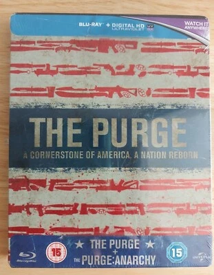 The Purge / The Purge: Anarchy 2-Film Ltd Edition Blu-ray Steelbook * REGION B * - Image 1 of 4