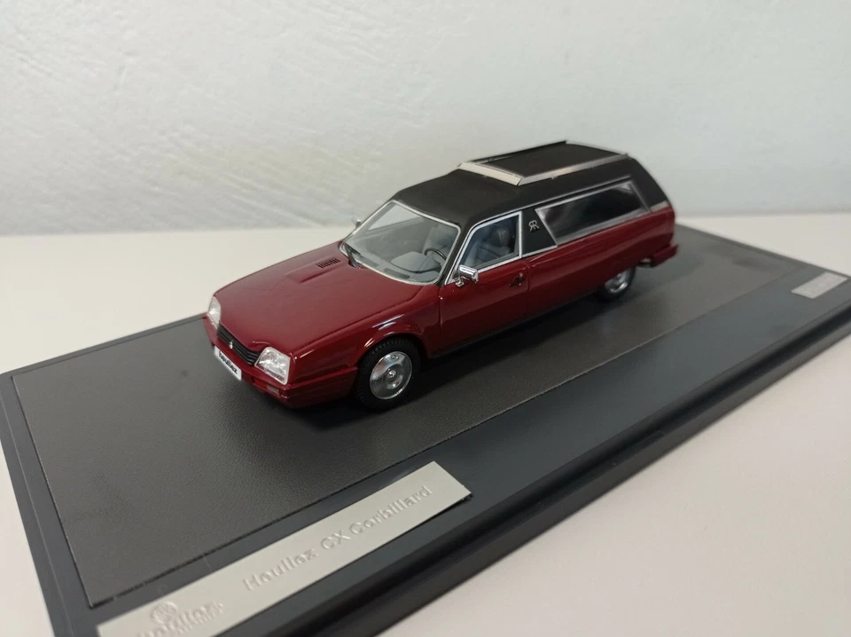 RARE 1:43 MATRIX HEULIEZ CX CORBILLARD 1985 MAROON HEARSE - 10304-041 - Image 1 of 4