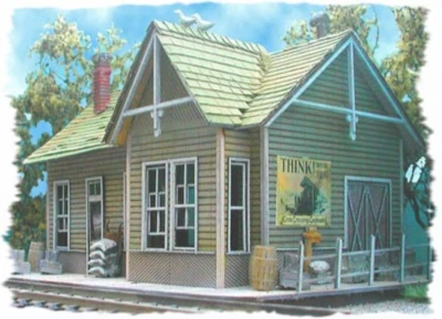 N Scale Bar Mills WHISTLESTOP JUNCTION Craftsman KIT #0912 - Image 1 of 3