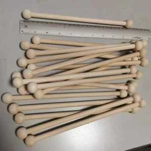 10 x Wooden scroll sticks rods for invitations &craft - Picture 1 of 6