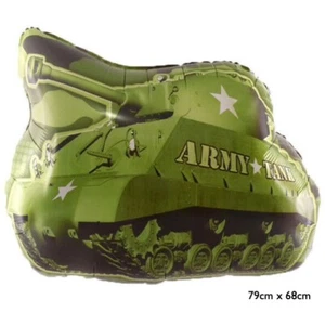 X-LÁMINA GRANDE EJÉRCITO GLOBO TANQUE 31" VERDE CAMUFLAJE NIÑOS DECORACIÓN FIESTA CUMPLEAÑOS FIESTA - Imagen 1 de 3