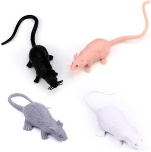 80 Pcs Halloween Mini Simulated Mouse Model Plastic Figurines - Small Fake Mouse - Picture 1 of 12