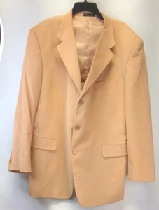 Men's Sport Coat Carlo Cravalli Classico Peach Perfect For Fall Halloween - Picture 1 of 8