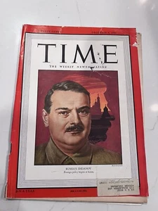 Time Magazine Andrei Zhdanov Doctrine Russian Politics Ideologue December 9 1946 - Picture 1 of 2