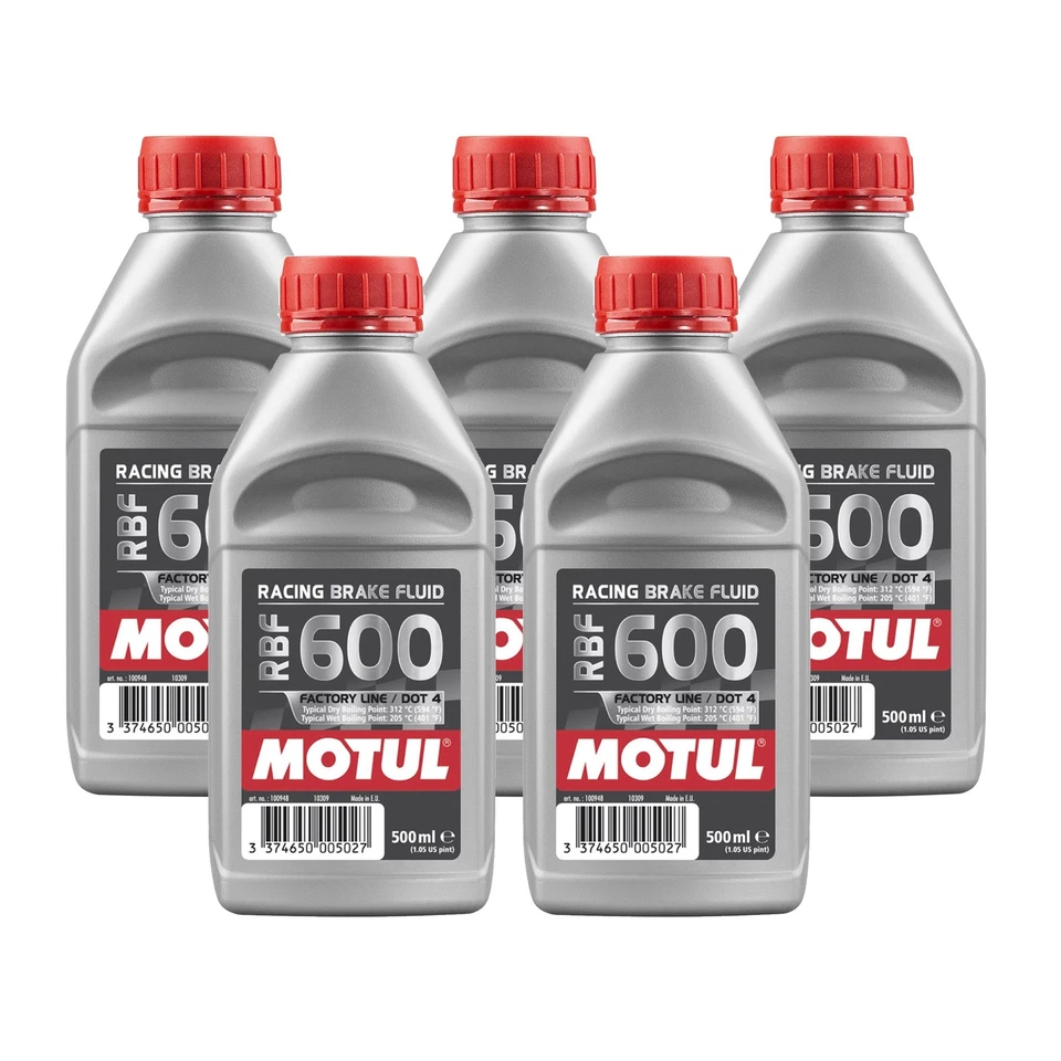 Fluido de freio de corrida Motul RBF 600 FL - 2,5L AM - Totalmente sintético DOT 4 (5 x 0,5L) - Imagem 1 de 1