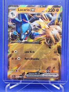 Lucario EX 082/142 Full Art NM/M Stellar Crown Pokemon Card - Picture 1 of 2
