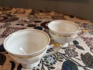 Rosenthal Maria Goldrand 2 Tassen/ Kaffeetassen/ Teetassen mit Beschädigung - Bild 1 von 6