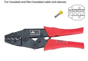 Insulated And Non-Insulated Ferrules Ratchet Plier Crimper 10-35mm2 AWG 8-2 #F13 - Bild 1 von 4