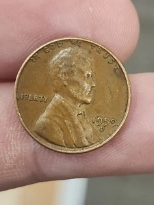 1959 D Lincoln penny error “L” On Liberty on Rim - Rare US Coin Errors - Picture 1 of 7