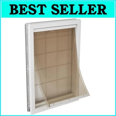 Flexible Vinyl Flap Designer Pet Door for Large Breeds – 20 Min Installation - Image 1 of 4