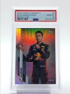 Alexander Albon 2020 Topps Chrome F1 Rookie Refractor #5 RC PSA 10 Q3873 - Bild 1 von 2