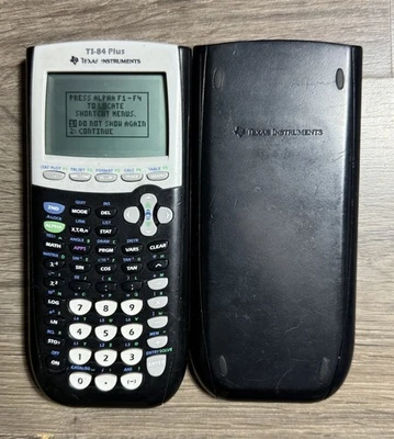 Texas Instruments TI-84 Plus Graphing Calculator Black - Screen Spot - Tested - Image 1 of 4