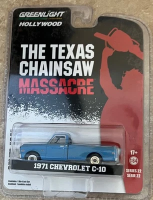The Texas Chainsaw Massacre 1971 Chevrolet C-10 Greenlight 1:64 Diecast Truck - Image 1 of 4