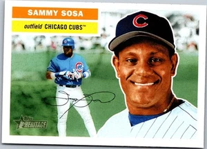 Topps Heritage Sammy Sosa Chicago Cubs 2005 #300b SP NM - Imagen 1 de 2