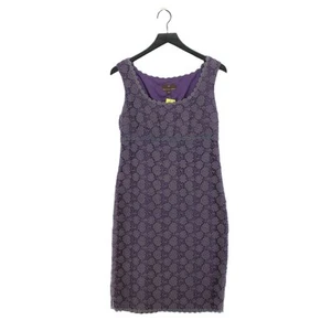 FWM (Fenn Wright Manson) Women's Midi Dress UK 10 Purple Cotton - Picture 1 of 5