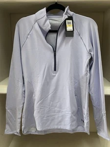 Womens Hurley Under Armour Zip Fitted Pullover Medium New W/tags Periwinkle - Picture 1 of 7