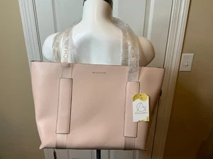 Michael Kors Blush Pink Leather Double Handle Tote Bag Purse New! - Picture 1 of 10