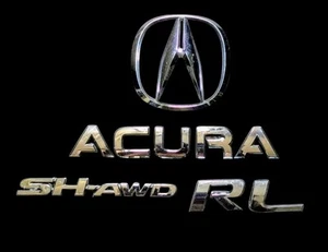 2005-2008 Acura RL SH-AWD Rear Emblem Badge Set Chrome OEM Logo Symbol - Bild 1 von 5