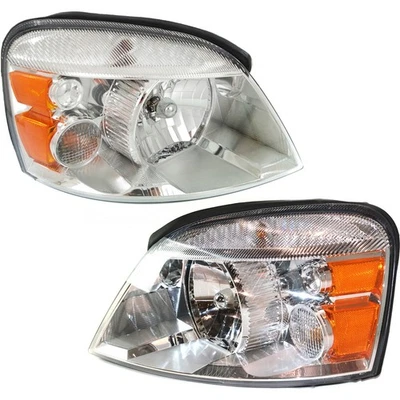 Driver and Passenger Side Headlights For Ford Freestar 04-07 Halogen w Bulbs Foto 1 de 4