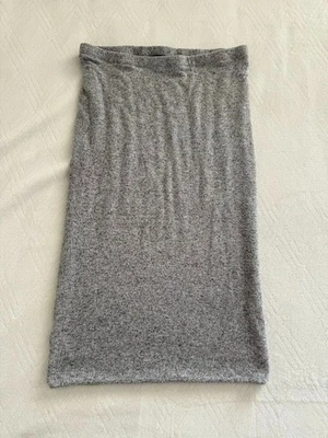 Falda Express Midi Para Mujer Talla Mediana Gris Polar Cintura Elástica Negocios Preppy Foto 1 de 4