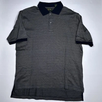 BOBBY JONES Men's Size Large L 100% Cotton S/S Multicolor Casual 2 Button Polo - Image 1 of 4