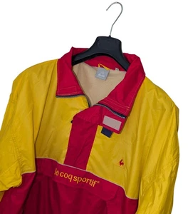 Men's LE COQ SPORTIF Vintage 90s FESTIVAL Windbreaker COLORBLOCK Shell Jacket XL - Picture 1 of 12