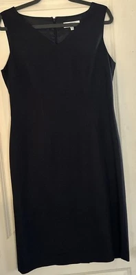 Vestido negro Kasper para mujer sin mangas talla 10 cremallera trasera Foto 1 de 4