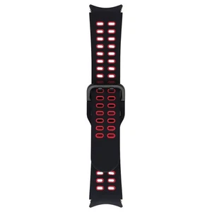 Samsung Extremsport Armband für Galaxy Watch4 oder neuer - Schwarz/Rot 20mm S/M - Bild 1 von 2