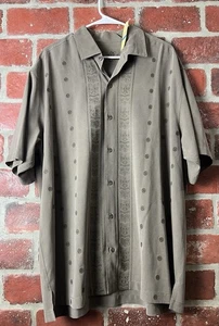 Tommy Bahama 100% Silk Button Down Shirt Tiki Bowl Mens Size XL NWT - Picture 1 of 12