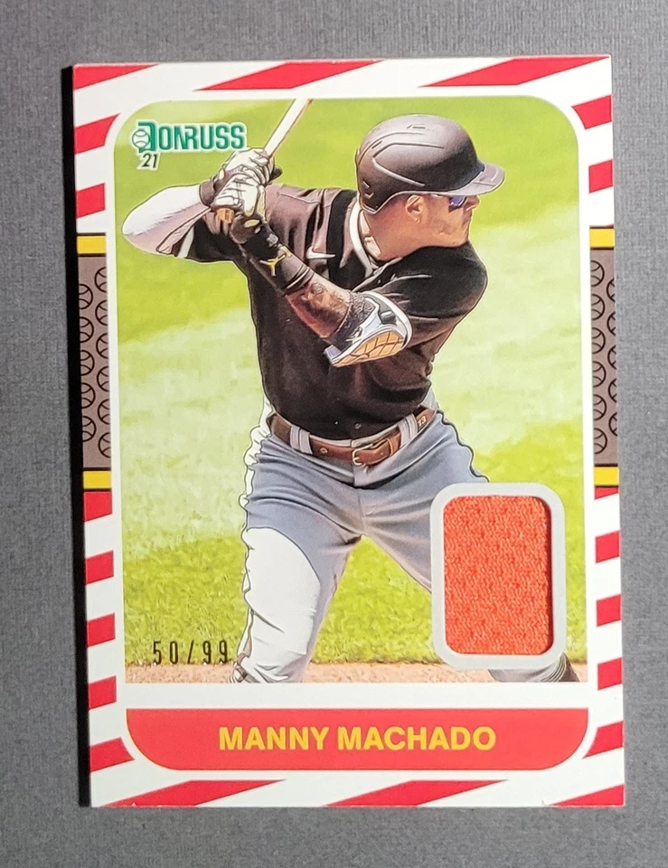 2021 Donruss Manny Machado 1987 Retro Materials Red /99 - Image 1 of 2