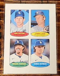 2023 Topps Heritage Stamps Sutton, John, Outman, Vargas 74S-62-65 LA Dodgers - Picture 1 of 2