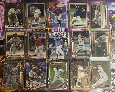 Lote de 36 tarjetas Topps Gold 2017-2022 #’ed lote béisbol Lindsor Harvey Olson Foto 1 de 2