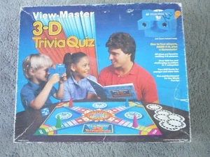 Vintage View-Master 3-D Trivia Quiz  1984 Board Game Viewer and Slides - Picture 1 of 3