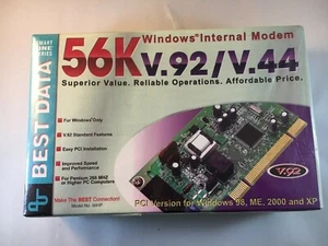 Best Data Windows Only V.92 Internal Modem 56K Model# 56HP New 9366/9364 - Picture 1 of 5