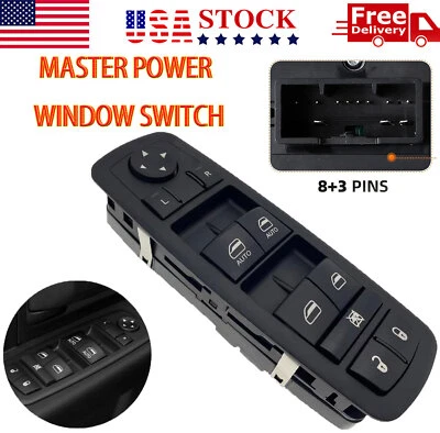 Master Power Window Switch for 2016-2018 Dodge Ram 1500 2500 3500 Driver Side US - Изображение 1 из 4