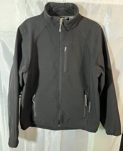Black Diamond Jacket Men's Sz Medium Black Soft Shell Full Zip Fleece Lined Coat - Picture 1 of 8
