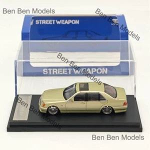 SW 1:64 Mercedes Benz W140 S600 Amarillo Limitado 499 Diecast Modelo Coche Colección - Imagen 1 de 7