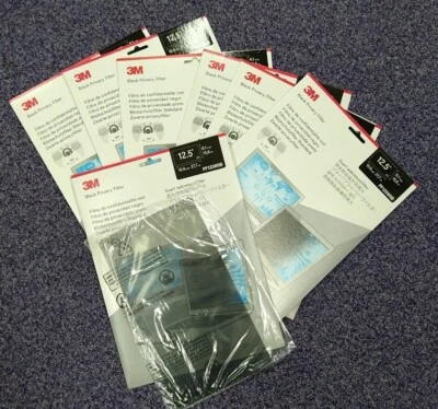 3M Privacy Filter - 12.5 inch Widescreen 16:9 - PF125W9B - NEW x 7 - Image 1 of 4