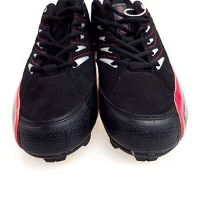 Rawlings Men Baseball Plastic Cleats  Black Leather Lace Up Size 13 USA Seller - Picture 1 of 11