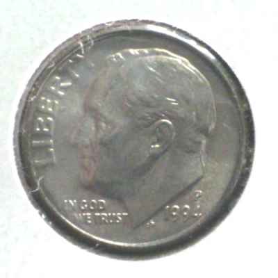 1994 P ROOSEVELT DIME 10 Cent 10C LOW TO MID MS GRADE KM# 195a EB#3154 - Image 1 of 4