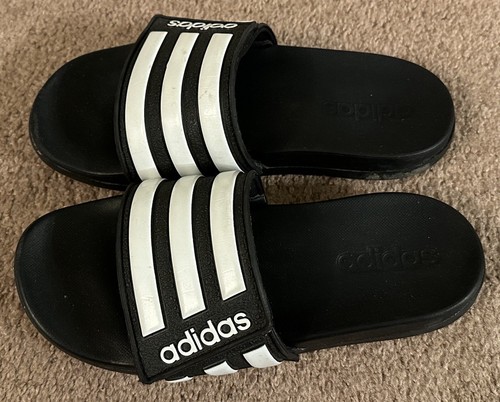 Scarpe sandali Adidas Adilette unisex comfort regolabili con slide giovani taglia 3