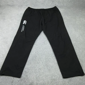 Canterbury Tracksuit Bottoms Womens 16 UK Black Wide Zip Leg Stadium Pants 5239 - Picture 1 of 17