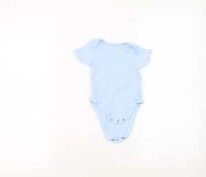 George Baby Algodón Azul Babygrow Una Pieza Talla 3-6 Meses - Imagen 1 de 12