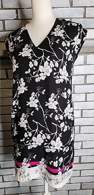☆ Buffalo By David Bitton Women's Size XS Aleesha Black Floral Mini Shift Dress - Image 1 of 4