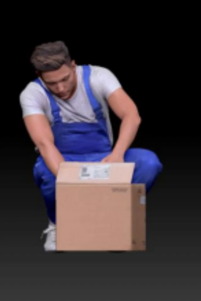 Resin 1:43 Courier Station Guy Figure Diorama Miniature Doll Scene Props Toys - Image 1 of 1