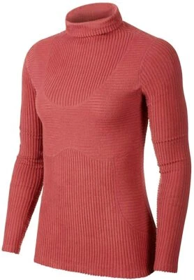 Nike Pro Camisas Hipercálidas Prendas para el torso Mujeres Camisa de Entrenamiento VELOUR Top BV5558-661 ROJO Foto 1 de 4