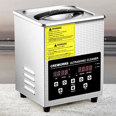 CREWORKS 2L Ultraschallreiniger Ultraschall Reinigungsgerät Entgasung ultrasonic cleaner
