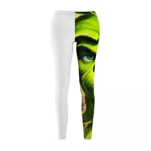 Grinch inspired Women's Cut & Sew Casual Leggings - Picture 1 of 8
